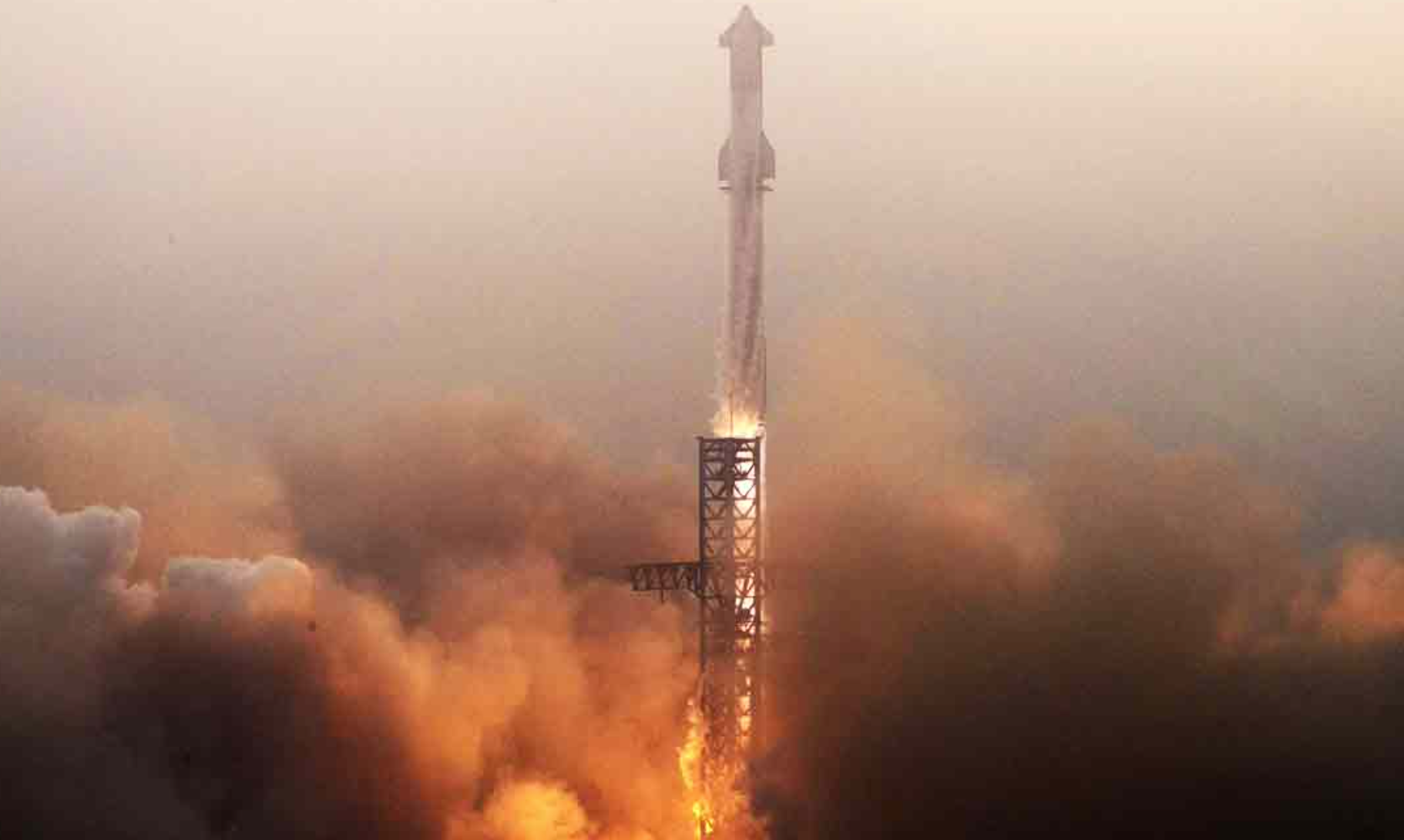 Cohete Starship de SpaceX logra despegar con éxito